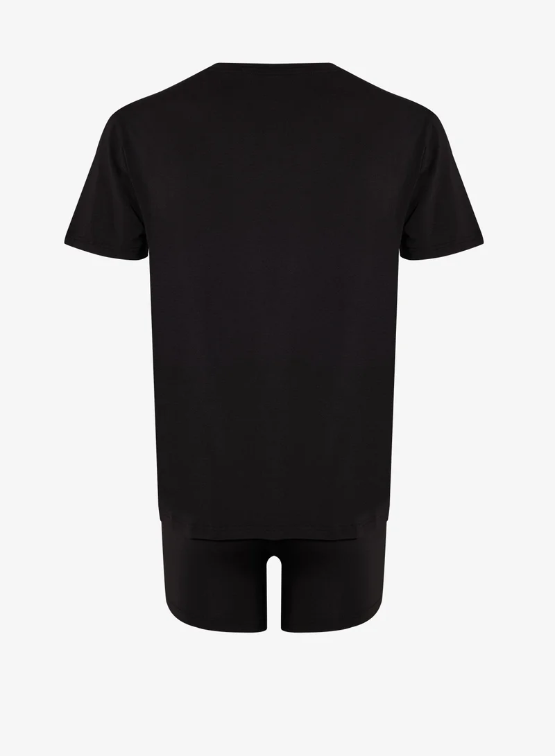 تومي هيلفيغر صندوق هدايا تي شيرت بوكسر بريفز الفاخر اليومي