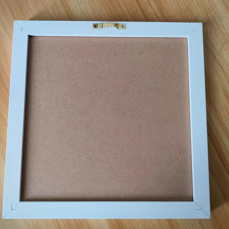 لوحة رسائل بيضاء مقاس 10 × 10 بوصة مع حروف خشبية مزخرفة على شكل لوح طباشير خشبي مع 147 حرفًا وأرقامًا ورموزًا قابلة للتعديل - Image 5