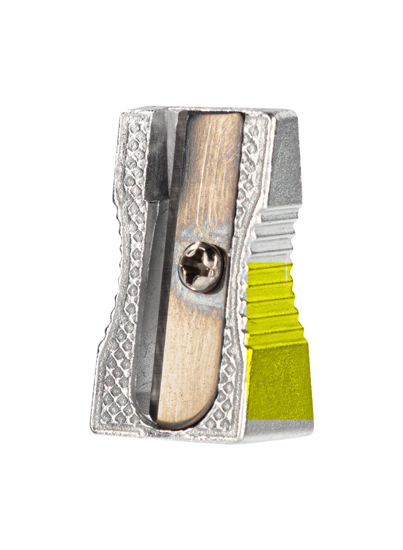 Deli E39761 Pencil Sharpener 1-Hole, Silver, Aluminum Material, Smooth Sharpening, Set of 24 - Image 4