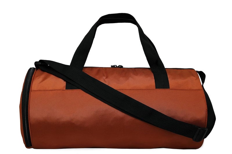SFANE Polyester Shoulder/Sports Duffle/Gym Bag with Separate Shoe Compartment (Orange) - Image 2