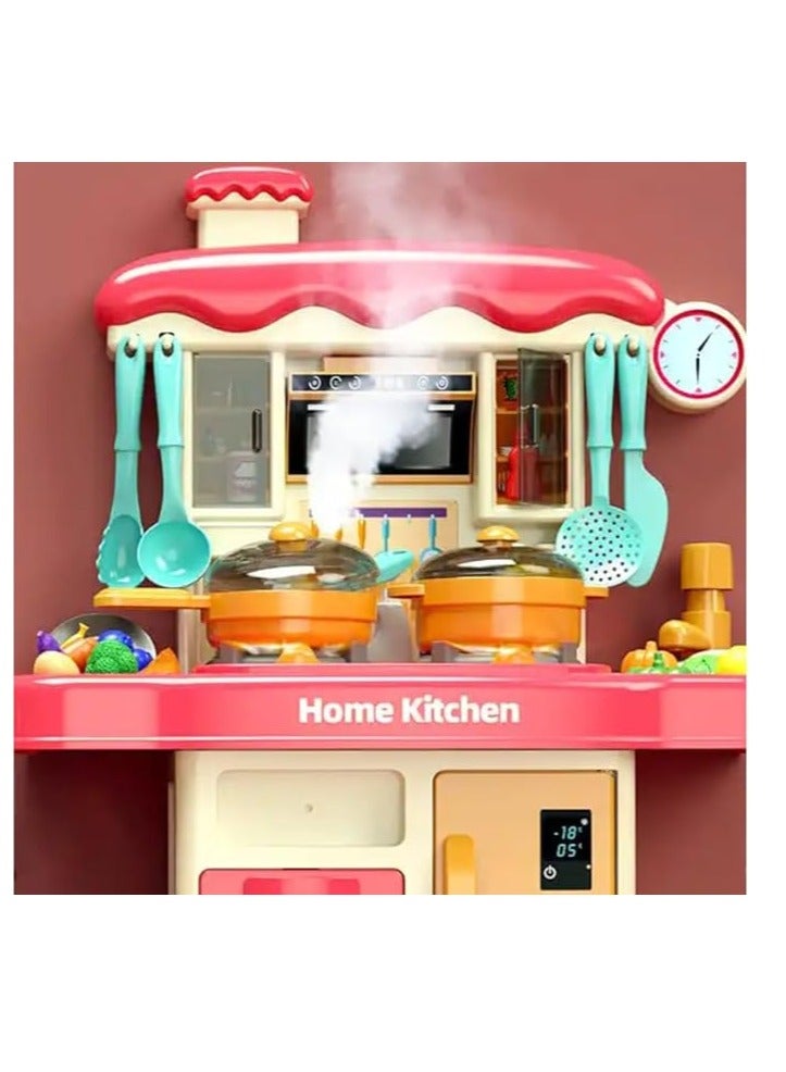 Fantastic-Kids-Toys Kitchen Playset for Kids, 31 Pcs Pretend Play Kitchen Toy Accessories, Mini Kitchen Playset with Lights, Water Faucet Steamer and Realistic Sounds, by Fantastic-Kids-Toys - Image 3