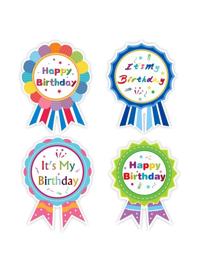 KIUKIUO 240 Pcs Happy Birthday Badge Stickers It's My Birthday Stickers for Kids Home Classroom Birthday Party Decoration - Image 1