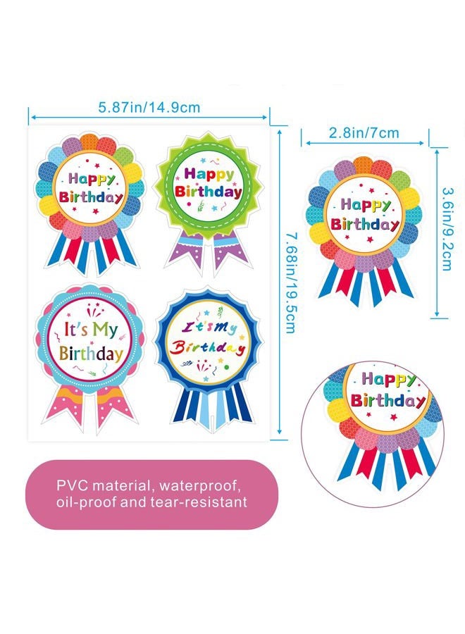 KIUKIUO 240 Pcs Happy Birthday Badge Stickers It's My Birthday Stickers for Kids Home Classroom Birthday Party Decoration - Image 3