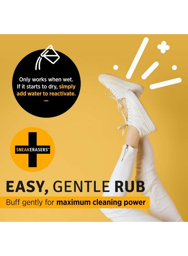 SneakERASERS SneakERASERS Sole and Sneaker Cleaner - Premium Shoe Cleaning Kit with Dual-Sided Sponges - Effective Shoe Cleaner for White Sneakers, Tennis Shoes - Easy, Gentle Rub Design, 10 Pack - Image 5
