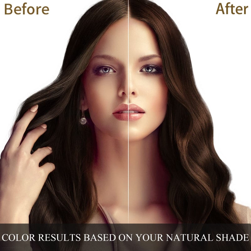 Ivnil Dark Brown Hair Dye Shampoo 3 in 1 for Women/Men Hair Color for Grey Coverage Seimi Permanent Instant Champu Para Canas Mujer for Men - Image 5