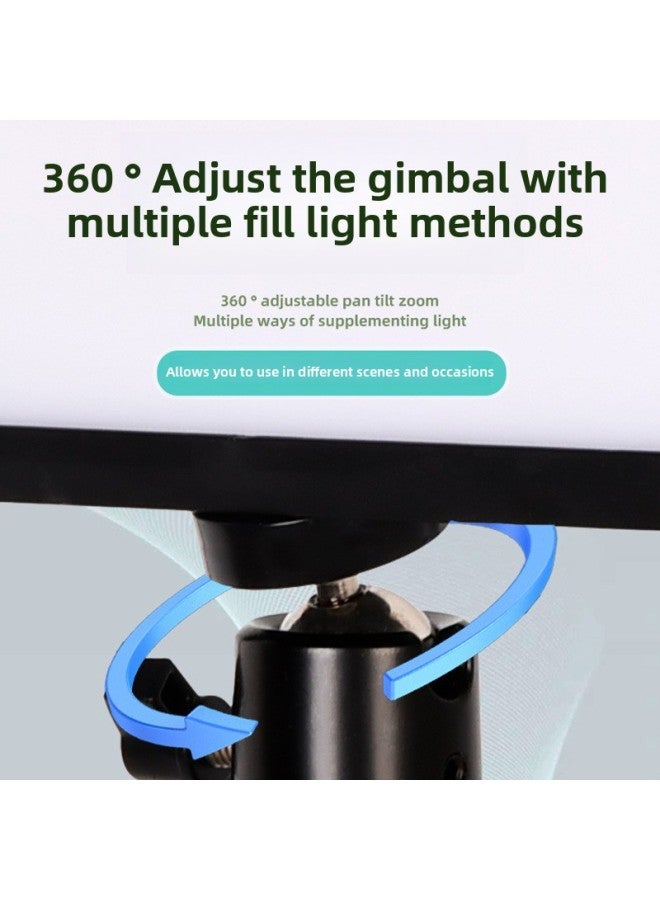 ضوء LED مربع مباشر للرماية المسطحة ضوء ناعم قابل للتعديل بثلاثة ألوان للتصوير المباشر - المواصفات: ضوء ملء مربع 8 بوصة + بلوتوث + حامل طاولة تلسكوبي - Image 4