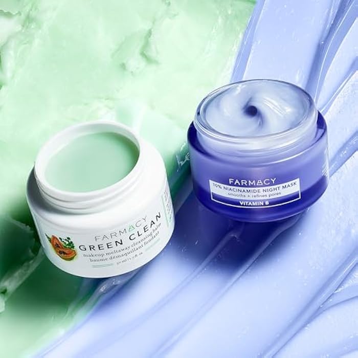 Farmacy Niacinamide Overnight Face Mask - Pore Refining Facial Mask with 10% Niacinamide - Replenishes Moisture Barrier with 3% Panthenol + Blueberry Seed Oil for Soft, Supple Skin (50ml) - Image 5