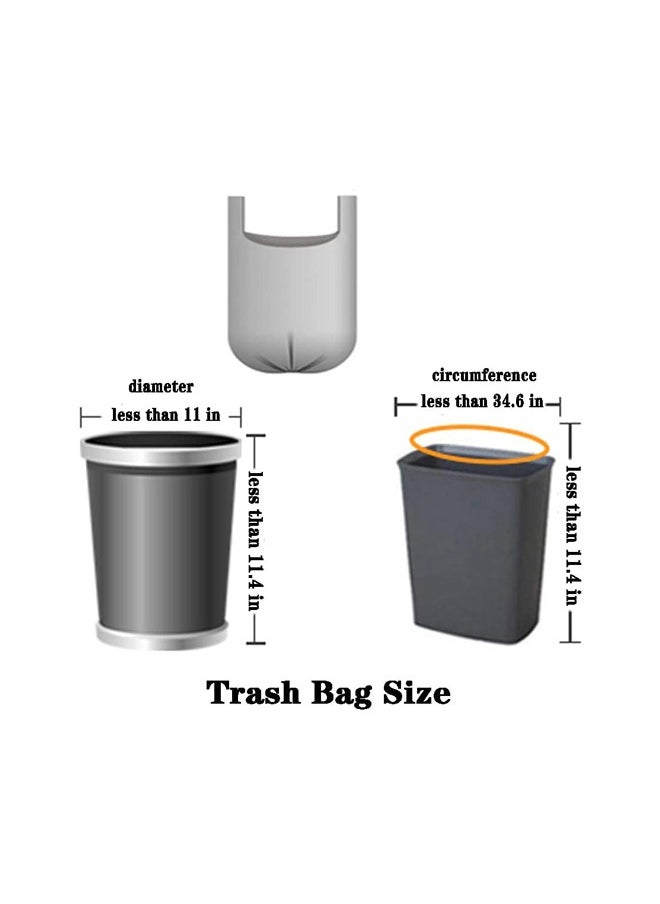 Generic Black Thickened Garbage Bag With Handle, Trash Can, Bathroom, Bedroom, Office, Kitchen. 200 Small Garbage Bags  - Image 5