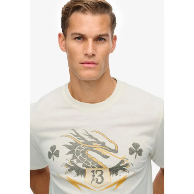 سوبر دراي تيشيرت حملة تذكاري فضفاض