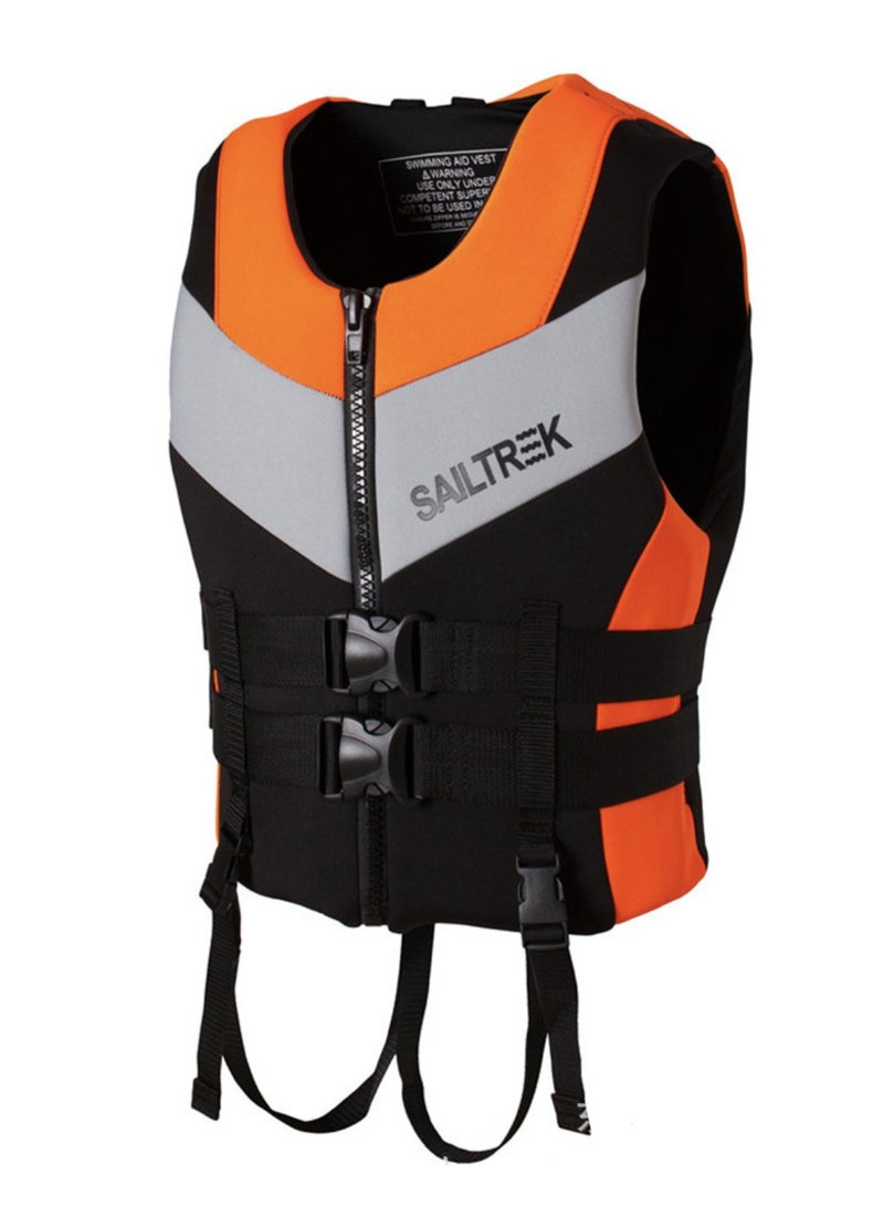 SAILTREK Swim Jacket - Neoprene Life Jacket, Buoyancy Aid Swim Vest with Adjustable Safety Strap for Snorkeling Swimming Kayaking, Water Sports Safety Adult Vest - Image 1