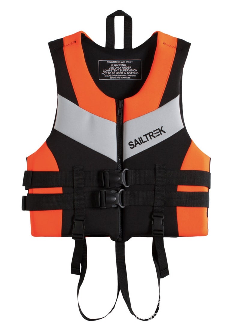 SAILTREK Swim Jacket - Neoprene Life Jacket, Buoyancy Aid Swim Vest with Adjustable Safety Strap for Snorkeling Swimming Kayaking, Water Sports Safety Adult Vest - Image 2