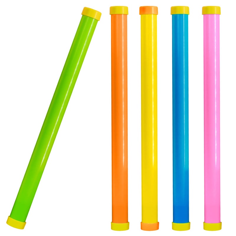 Novelty Place 16" Groan Tube Noise Makers 5 Pack - Funny Party Noisemaker for Kids and Adults - Party Favor Sound Tubes Toys Multiple Colors - Image 1
