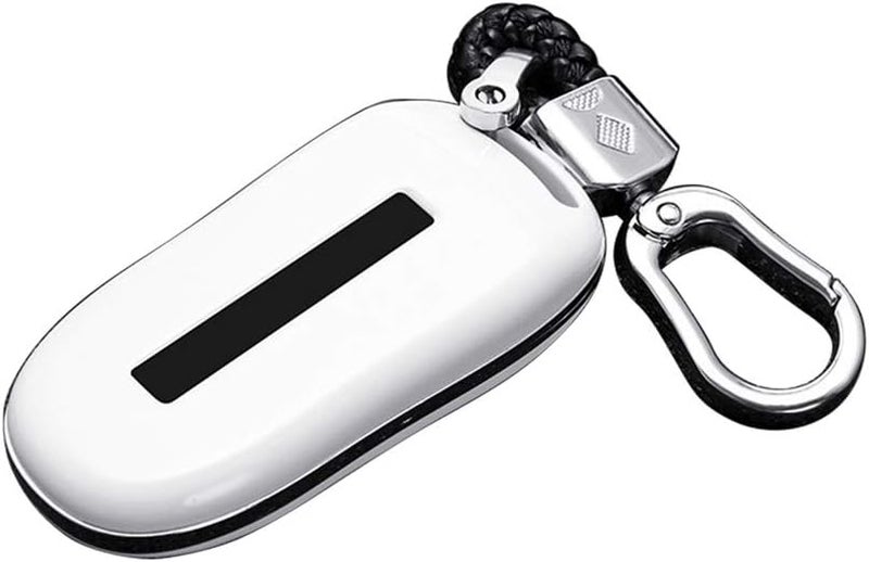 غطاء مفتاح Tesla Model X الذكي - غلاف من مادة ABS باللون الأبيض - Image 4