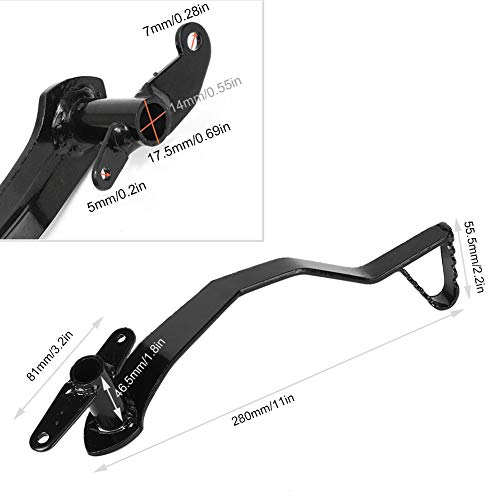 Acouto Brake Lever Pedal for Pit Dirt Bike 50cc 110cc 125cc Rear Hydraulic Brake Lever Pedal and Spring Rear Brake Pedal Foot Lever Replacement - Image 3