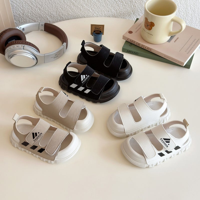 Children'S Sandals 2025 Fashion Boys Beach Shoes Korean Style Soft Sole Baotou Anti-Collision Baby Toddler Shoes - Image 3
