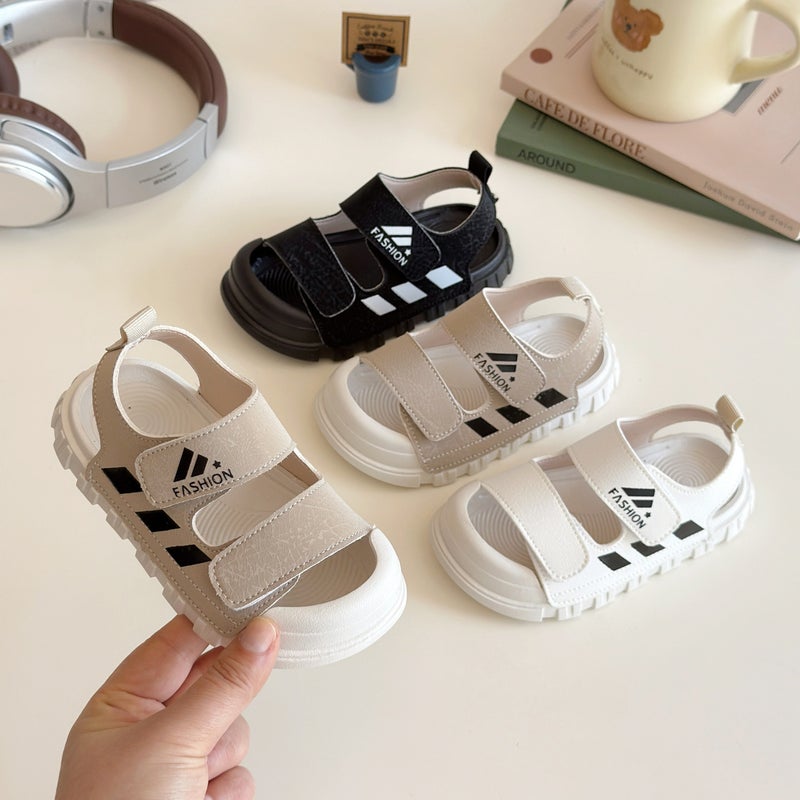 Children'S Sandals 2025 Fashion Boys Beach Shoes Korean Style Soft Sole Baotou Anti-Collision Baby Toddler Shoes - Image 2