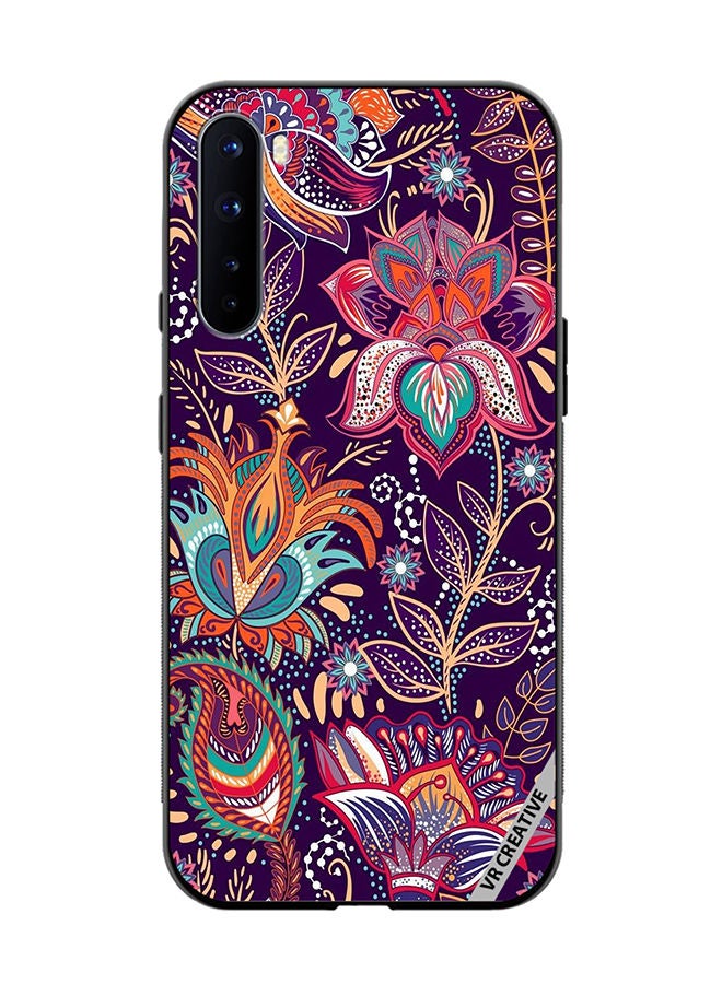 VR CREATIVE Protective Case Cover For OnePlus Nord Flower Design Multicolour - Image 1