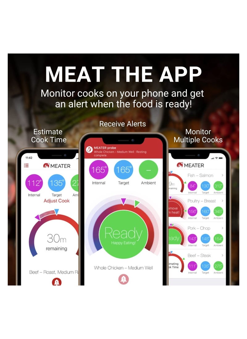MEATER - Meater Block 4-Probe WiFi Smart Meat Thermometer for the Oven, Grill, Kitchen BBQ, Smoker, Rotisserie, with built-in up Bluetooth to WiFi range extension up to 50m & Standalone Mode - Image 1