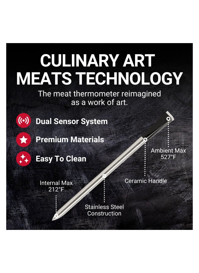 MEATER - Meater Block 4-Probe WiFi Smart Meat Thermometer for the Oven, Grill, Kitchen BBQ, Smoker, Rotisserie, with built-in up Bluetooth to WiFi range extension up to 50m & Standalone Mode - Image 1