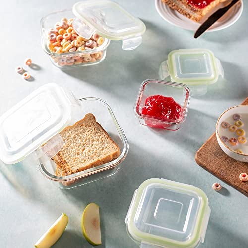 Jaypee Plus Klaro Square 800ML Glass Storange Container Transparent (Pack of 2) - Image 3
