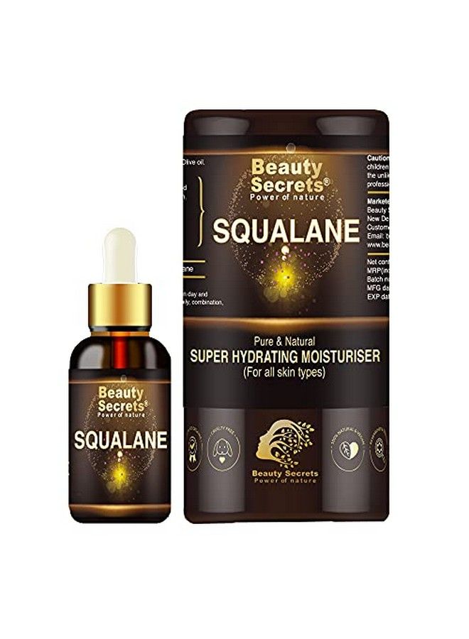 beauty Secrets Certified Organic Squalane Oil For Face ; Lightweight Anti Aging Face Oil For Glowing Skin ; Hydrating Face Moisturizer For Women & Men For All Skin Types30Ml - Image 1