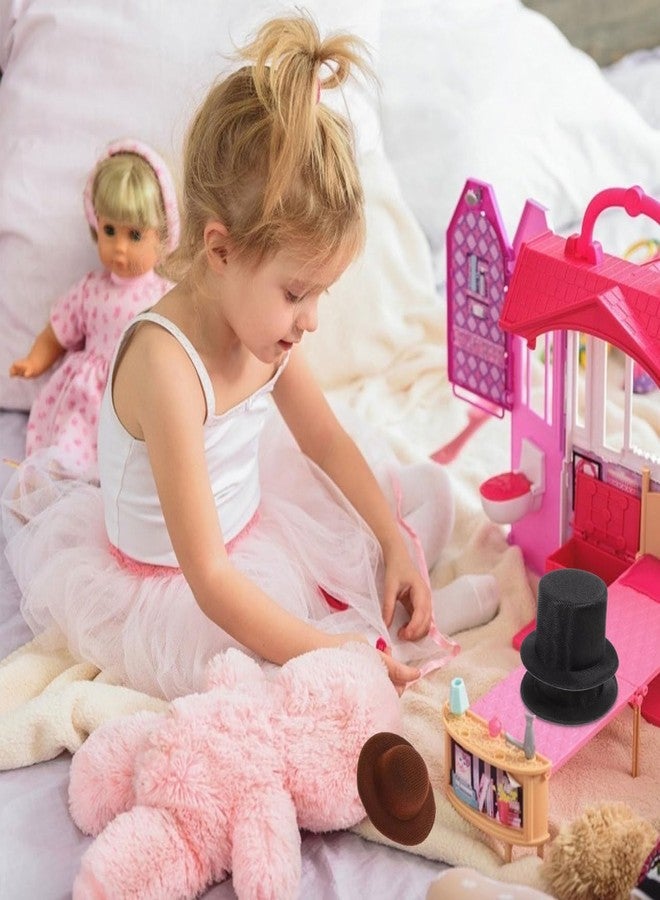 قبعات رجل الثلج السوداء الصغيرة من فيكاسكي، عبوة من قطعتين، قبعات صغيرة لمشاريع الحرف اليدوية وإكسسوارات الدمى - Image 2