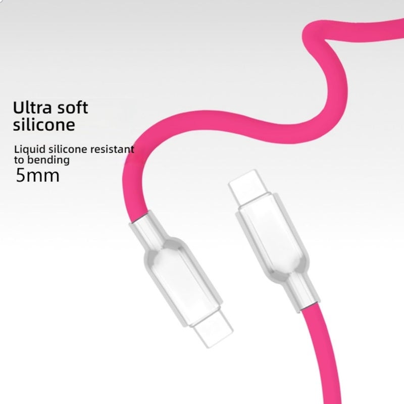 USB C Straight Head Data Cable Wire Male to Male Type C Data Sync Cord Line 240W Fast Charging for Laptops Phones Fast Charging - Image 5