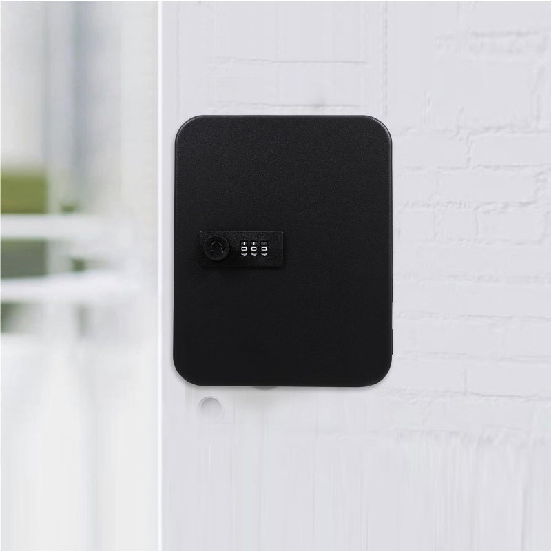 Wall Mounted Lockable Key Cabinet 20 Hook Heavy Duty Key Storage Box Combination Code Lock - Image 5