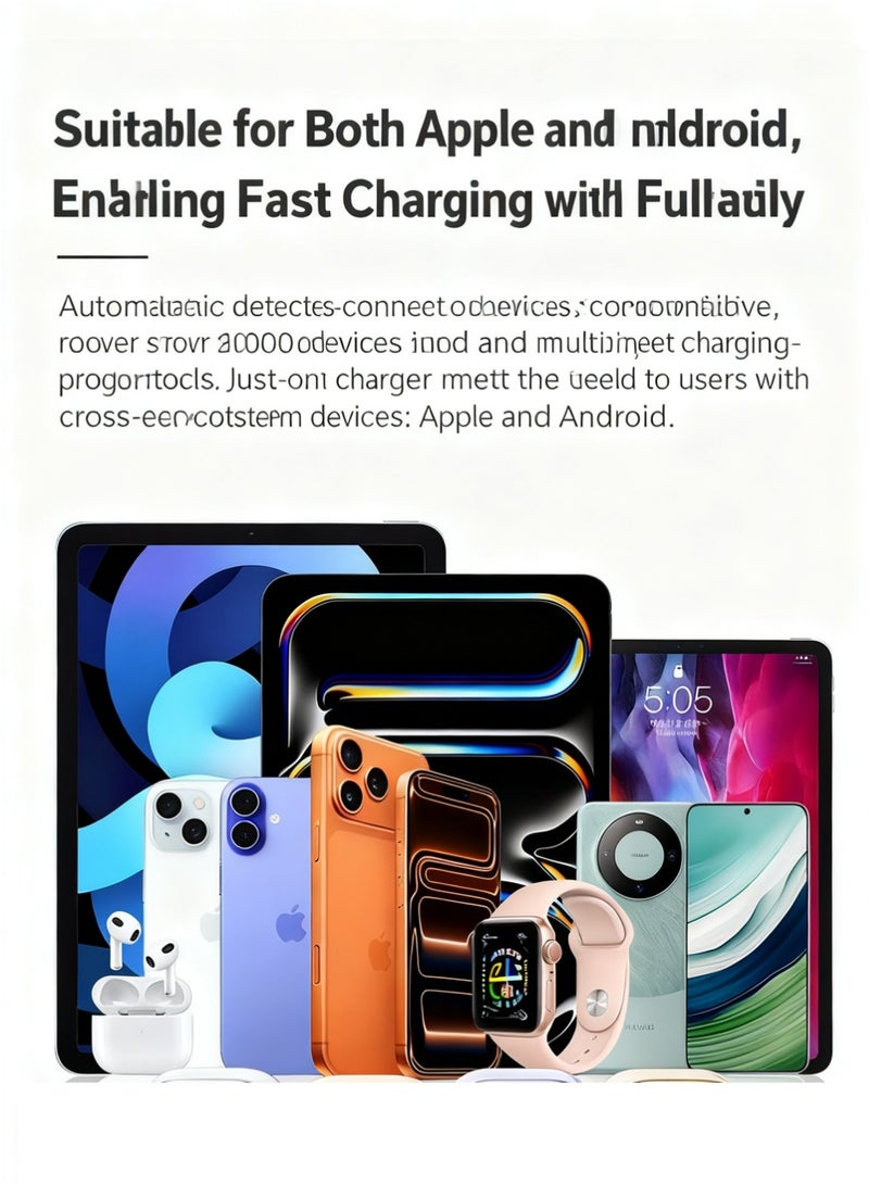 إكس ليفيل موصل USB-C، محول طاقة سريع بمنفذ USB-C مزدوج بقوة 35 واط، متوافق مع iPhone 17/17 Air/17 Pro/17 Pro Max/16/16 Pro/16 Pro Max/15/15 Pro Max/Samsung/Pad/Speaker/AirPods/iPad/Huawei/Xiaomi/Vivo/Oppo وغيرها. - Image 2