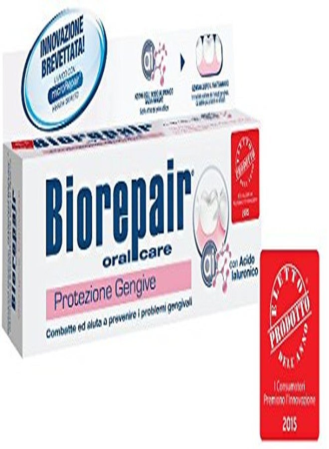 Biorepair: "Protezione Gengive" (Gum Protection) Toothpaste with microRepair * 2.5 Fluid Ounce (75ml) Tube (Pack of 2) * [ Italian Import ] - Image 2