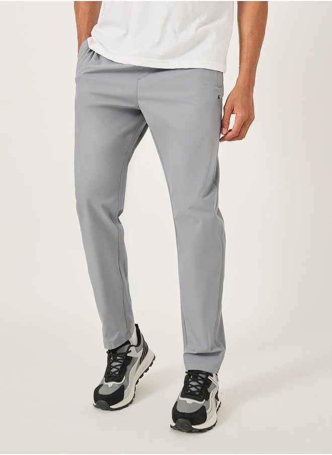 Fort Collins Mid Rise Regular Fit Track Pant with Drawstring by Styli  - Image 1