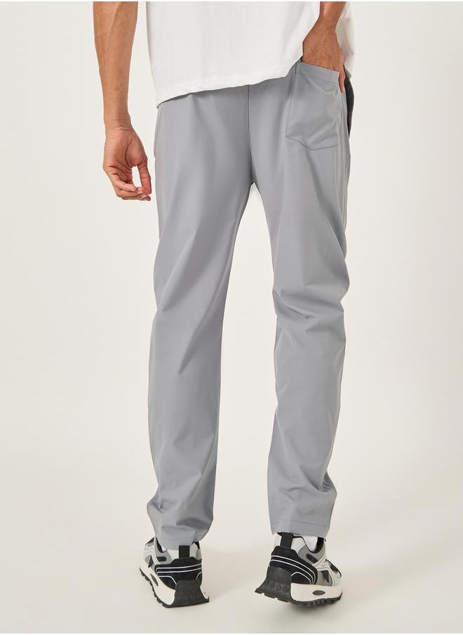 Fort Collins Mid Rise Regular Fit Track Pant with Drawstring by Styli  - Image 4