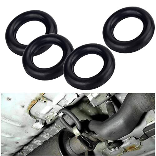 ROSY PIXEL O-Ring Car Exhaust Rubber Hanger Insulator Bracket Bushing Mount Universal 4Pcs - Image 1