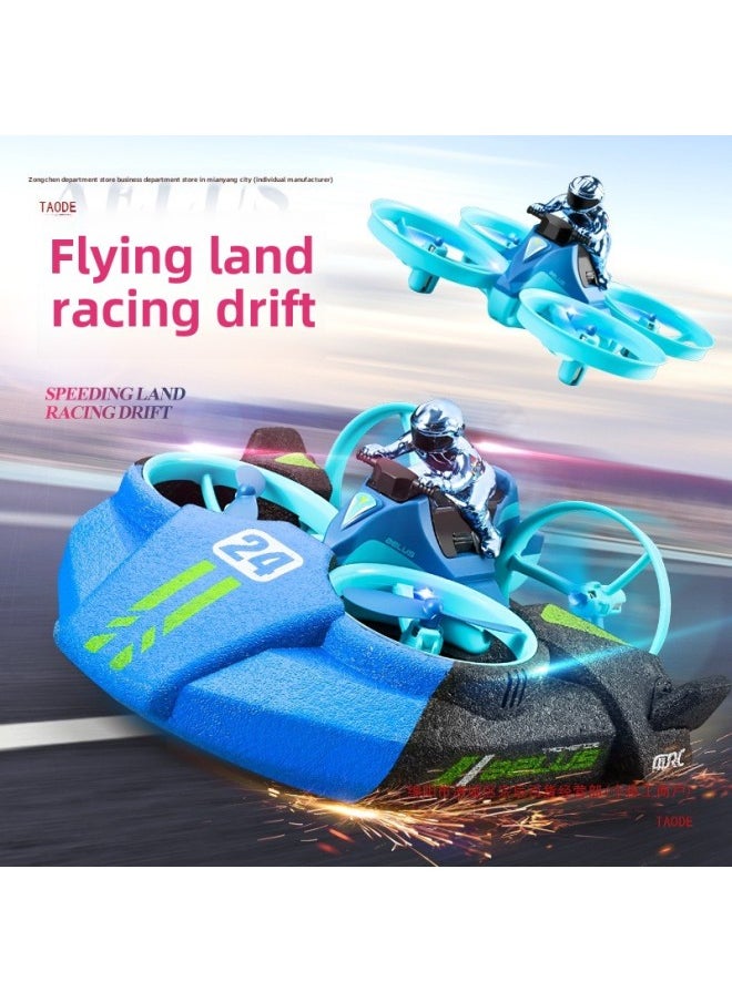 Remote Control Boat High Speed Remote Control Speedboat Electric Boy Gift Children Water Toy Boat Model Water, Land And Air Three In One-Color:Red❥Remote Control Boat-double Paddle Speedboat-Specifications:Dual Batteries  - Image 3