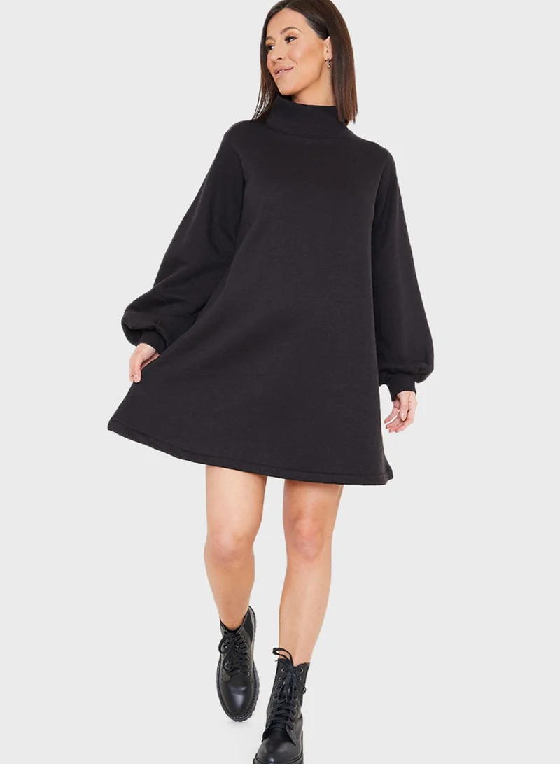 In The Style Maternity Sweater Smock Dress
