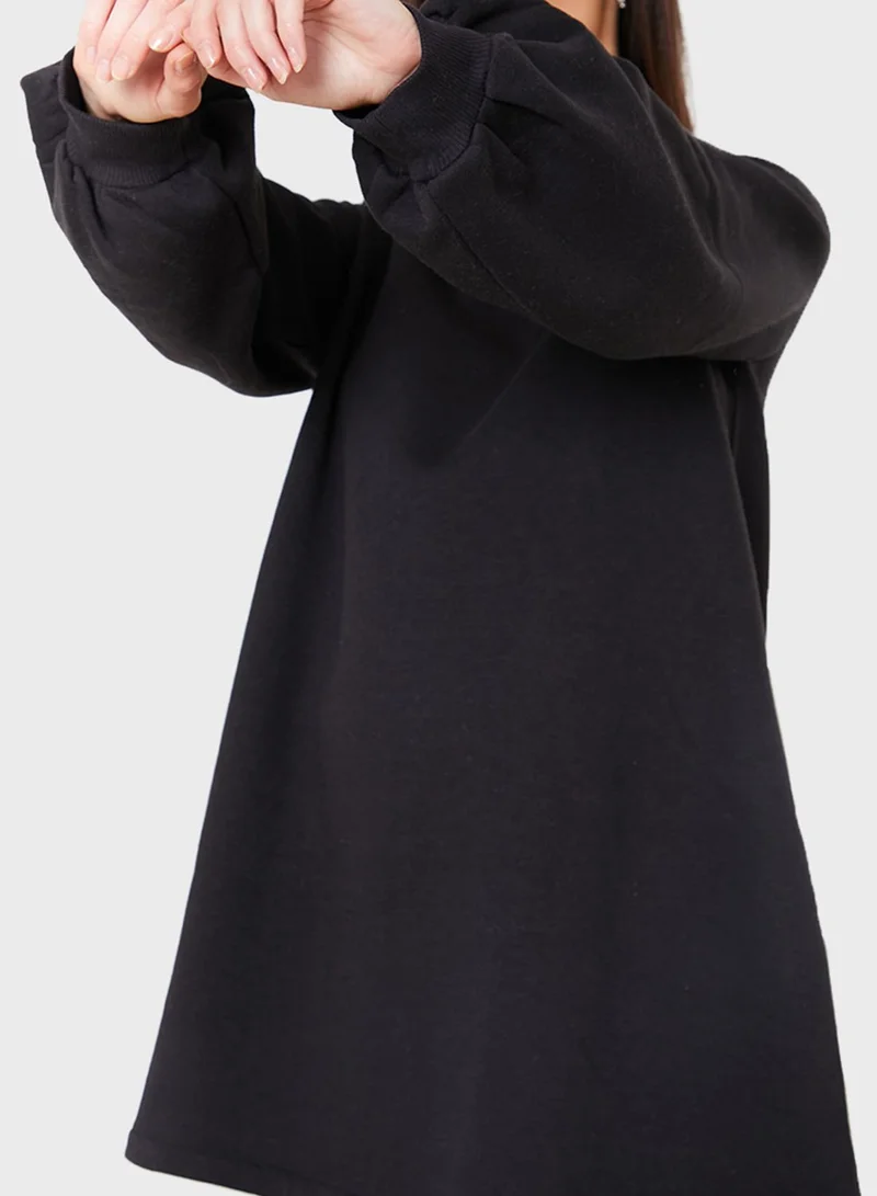 In The Style Maternity Sweater Smock Dress