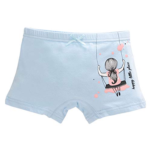 Core Pretty Girls Cotton Underwear for Toddler - Soft Princess Boy Shorts Undies, Comfy Underpant & Breathable Briefs, Pack of 4 (7-8 Years, DRESSGIRL) - Image 5