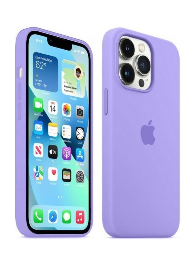 Protective Soft Silicone Case Cover for Apple iPhone 13 Pro Max Light Violet - Image 3