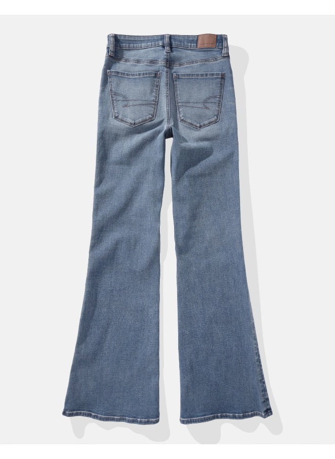American Eagle - AE Next Level Super High-Waisted Flare Jean - Image 1