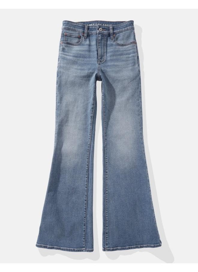 American Eagle - AE Next Level Super High-Waisted Flare Jean - Image 1