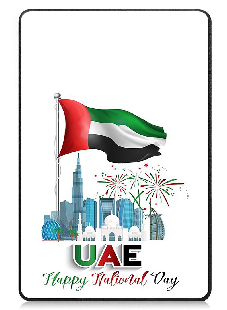 Theodor Protective Flip Case For Apple iPad Pro 11 (2024) With Trifold Stand Auto Wake Sleep Shockproof Cover Uae National Day  - Image 1