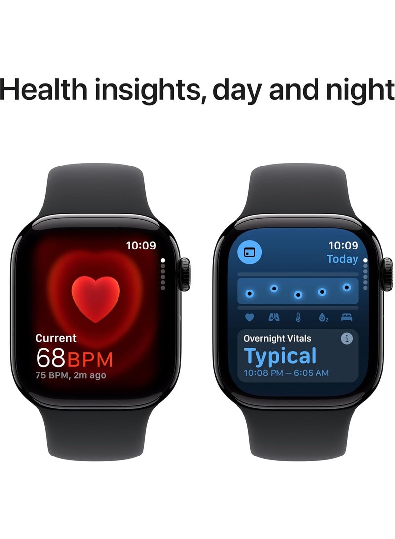 في & حول ساعة ذكية X10 Series 10 Wearfit Pro بشاشة 2.2 بوصة SUPER AMOLED مع خاصية إلغاء القفل والدردشة بالذكاء الاصطناعي وGPT وGPS وNFC وبلوتوث V5 وشاحن لاسلكي - اسود - Image 5