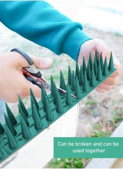 URbazaar 10 Pieces Sets Bird Spikes Upgraded Cat Repellent For Pigeon Cat And Small Animals - Protect Your Sofa Garden Outdoor Walls Anti Theft Climb Plastic Security Fence Spikes  - Image 3