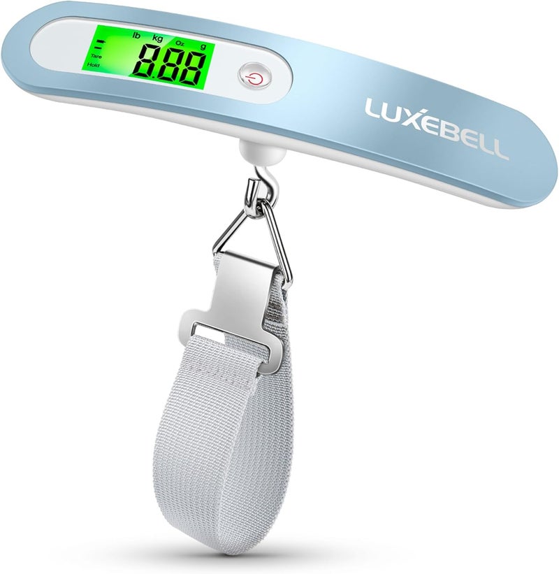LUXEBELL Digital Luggage Scale Vacation Travel Essentials Accessories Gifts for Traveler Portable Suitcase Handheld Weight Scale 110 lbs Hanging Baggage Travel Must Haves - Image 1