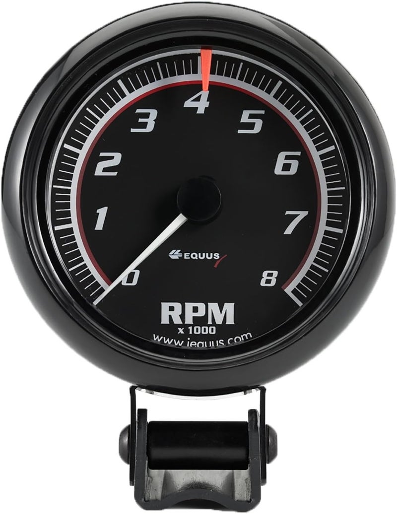 Equus 6086 2-1/2" Mini Tachometer, Black - Image 1