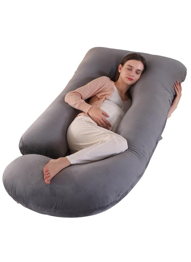 Victostar - Pregnancy Pillow,57 Inches U Shaped Maternity Pillow With Removable Cover Full Body Pillow Support For Back, Hips, Legs, Belly - Image 1