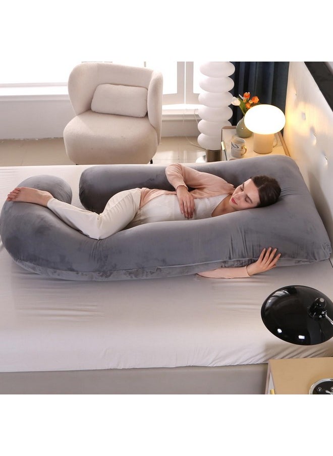 Victostar - Pregnancy Pillow,57 Inches U Shaped Maternity Pillow With Removable Cover Full Body Pillow Support For Back, Hips, Legs, Belly - Image 1