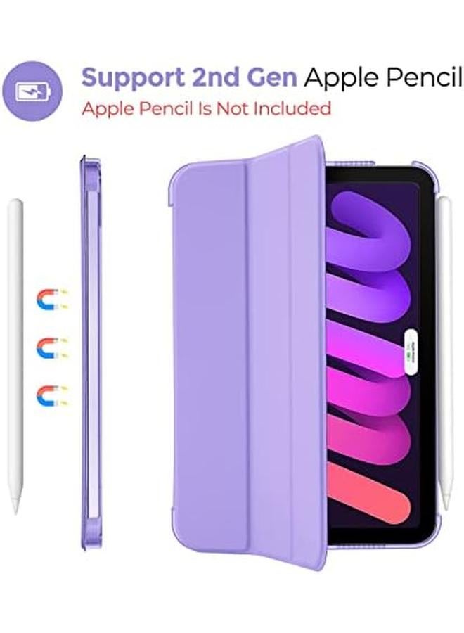 Procases Smart Case For Ipad Mini 7 A17 Pro 2024 Ipad Mini 6 2021 8.3 Inch Ipad Mini 7Th 6Th Generation Case Hard Back Cover Case For Ipad Mini 8.3" 7Th Gen A2995 6Th Gen A2567 A2568 A2569 Purple - Image 5