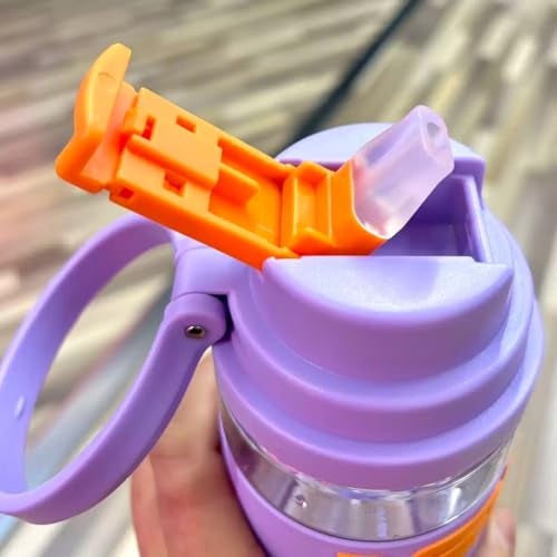THE VENTI Venti Unbreakable Water Bottle with Sipper & Straw - BPA Free, Leak-Proof Ideal for Office, Sports, School, Gym, Yoga - PC and PP Material - 760 ML - Image 2
