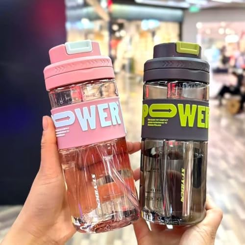 THE VENTI Venti Unbreakable Water Bottle with Sipper & Straw - BPA Free, Leak-Proof Ideal for Office, Sports, School, Gym, Yoga - PC and PP Material - 760 ML - Image 4